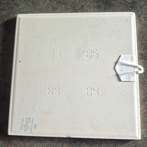 Vintage 4” DELFT Tile Holland Hand Painted Blue Windmill Scene 4.25” Tile/trivet - Picture 4 of 4